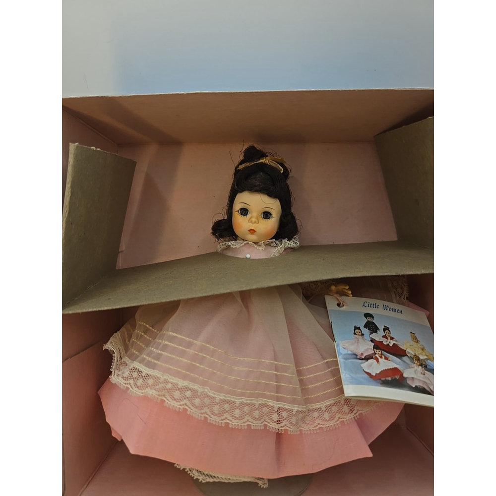 Madame Alexander Collectible Doll BETH #412 Little Women 8” Plastic Vintage